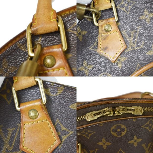 LOUIS VUITTON LV Logos Ellipse MM Hand Bag Monogram Leather Brown M51126 76YD171 - Picture 5 of 16